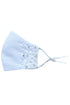 Rain Kids Big Girls White Pearl Rhinestone Beaded Satin Mask - SophiasStyle.com